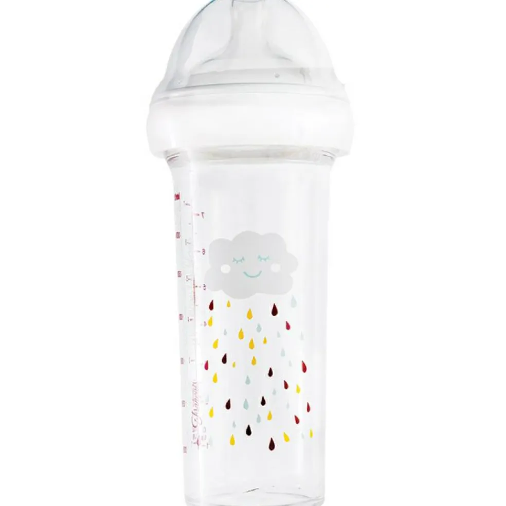 Lot de 3 biberons anti colique gigognes Rainbow Arc-en-ciel (360 ml et 210 ml)