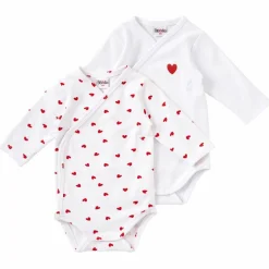 Lot de 2 bodys manches longues Mon petit coeur (1 mois)