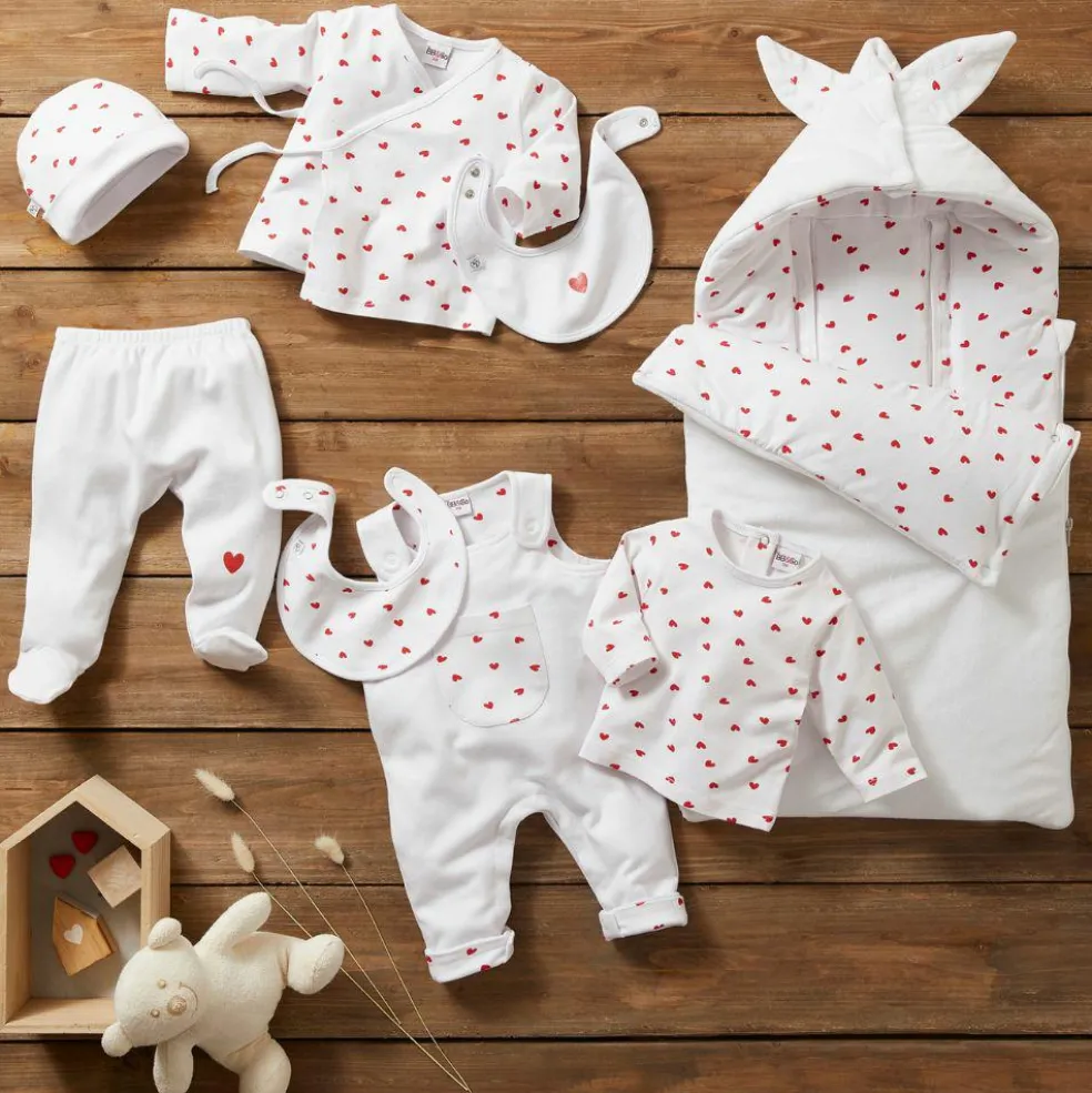 Lot de 2 bodys manches longues Mon petit coeur (3 mois)