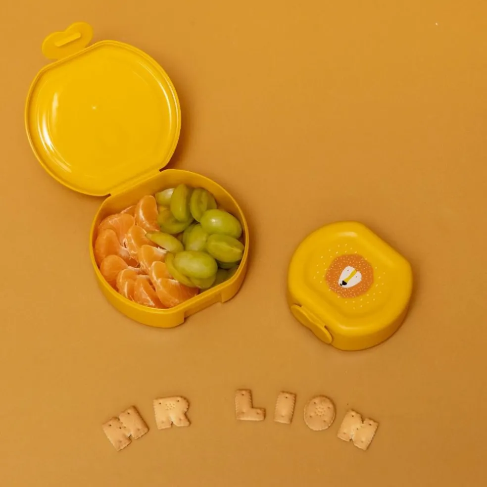 Lot de 2 boîtes à goûter à clip Mr. Lion