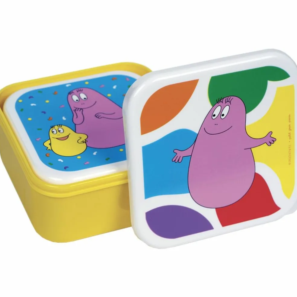 Lot de 3 boîtes à goûter Barbapapa