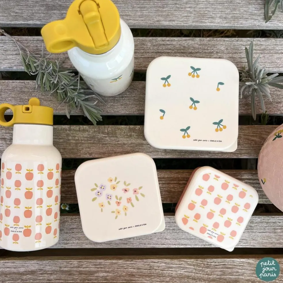 Lot de 3 boîtes à goûter Emile et Ida