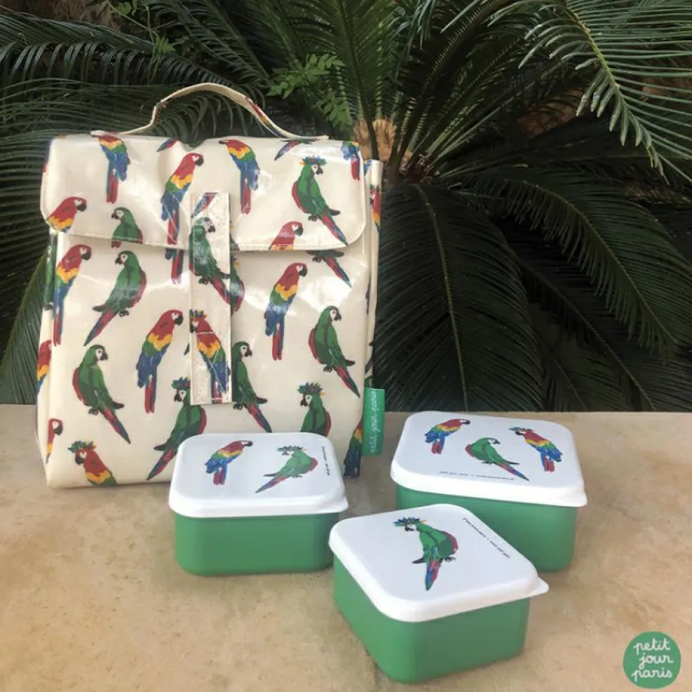 Lot de 3 boîtes à goûter Le Petit Lucas Du Tertre Le Perroquet