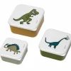 Lot de 3 boîtes à goûter Les Dinosaures