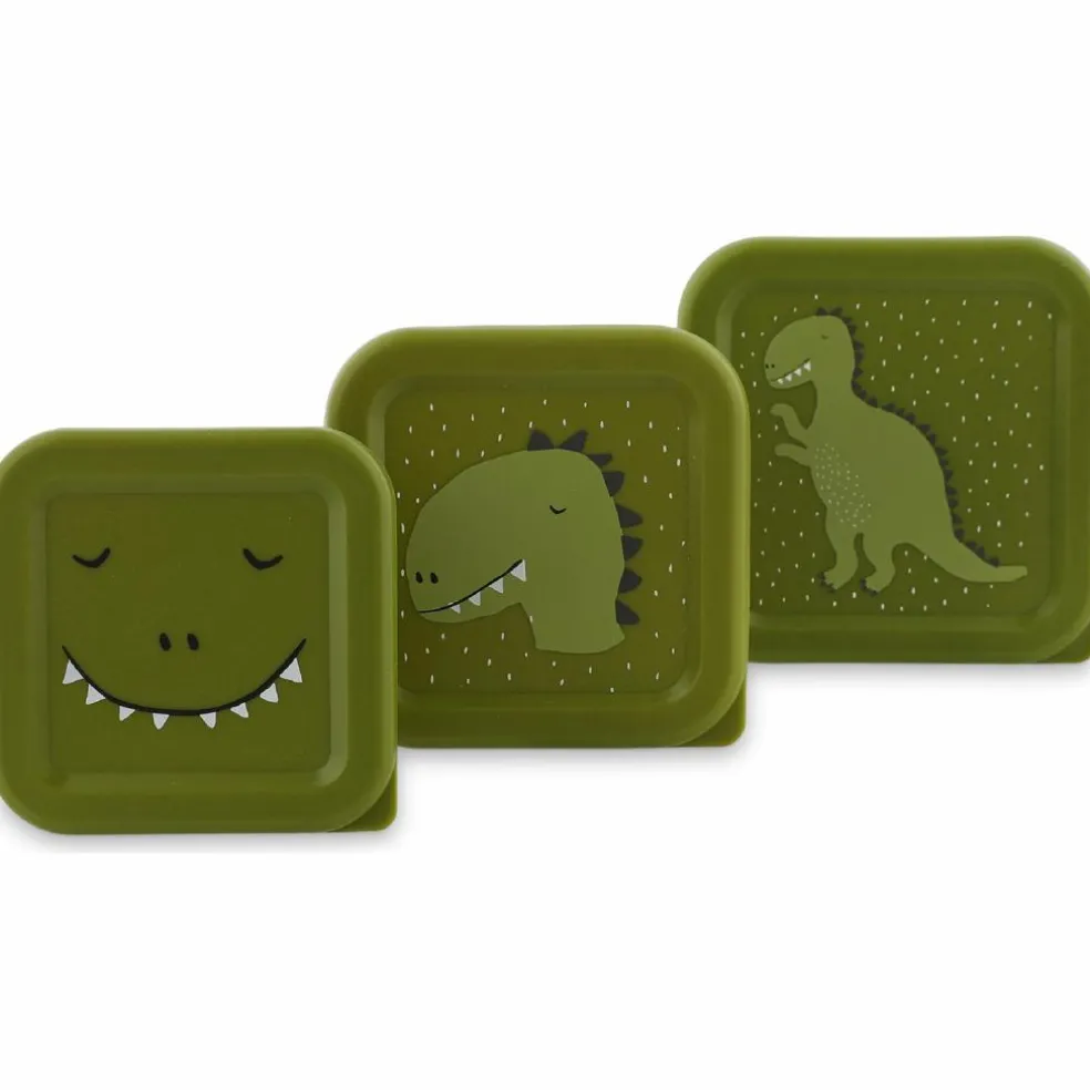 Lot de 3 boîtes à goûter Mr. Dino
