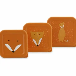 Lot de 3 boîtes à goûter Mr. Fox