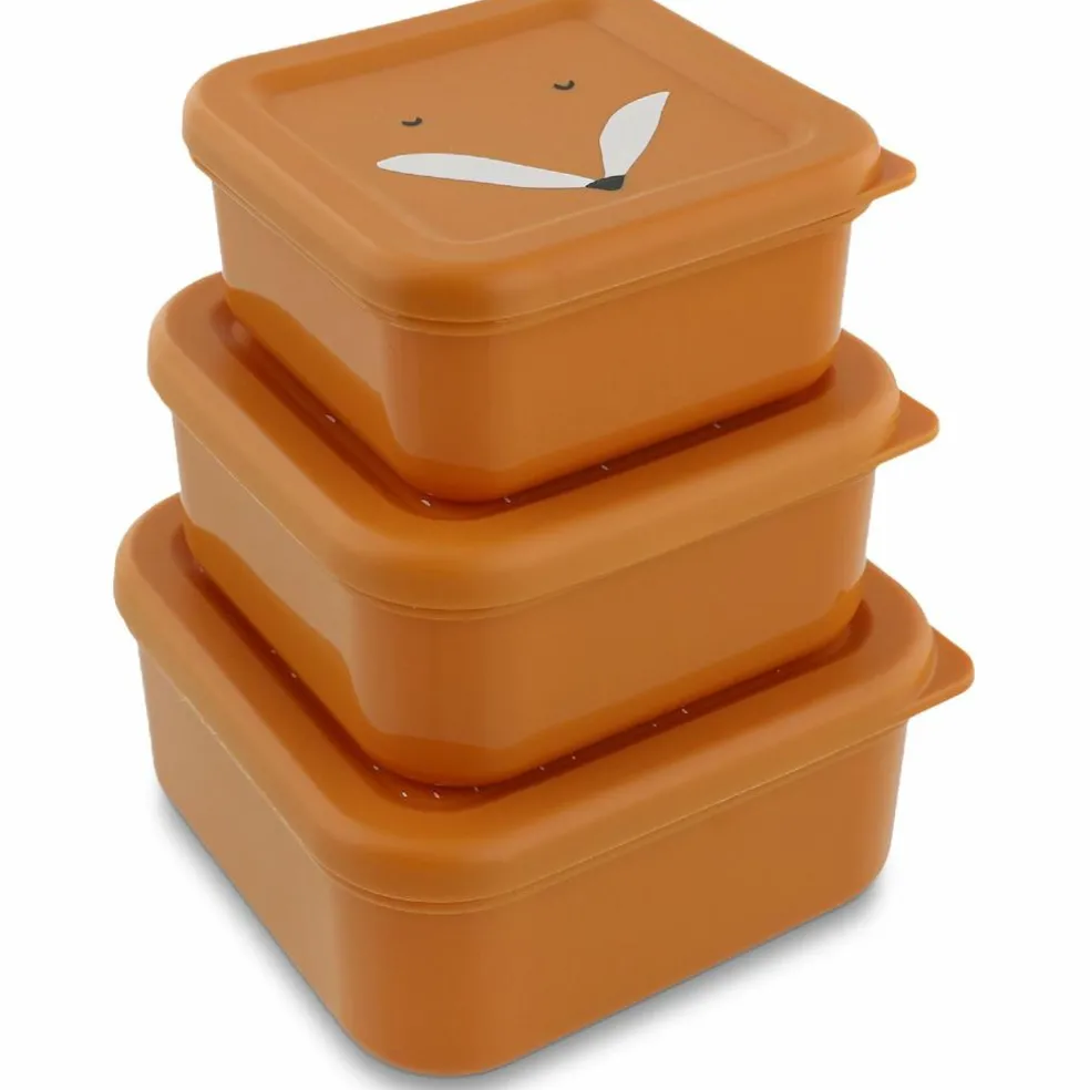 Lot de 3 boîtes à goûter Mr. Fox