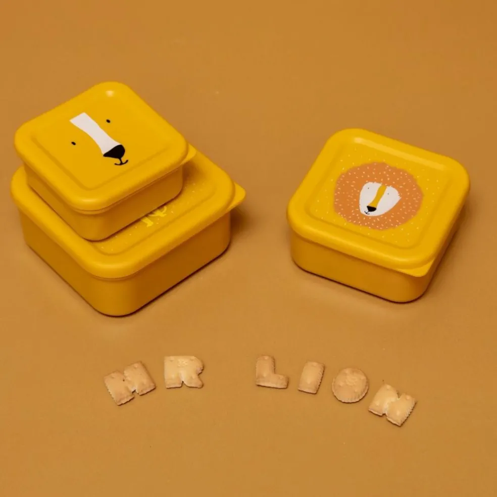 Lot de 3 boîtes à goûter Mr. Lion