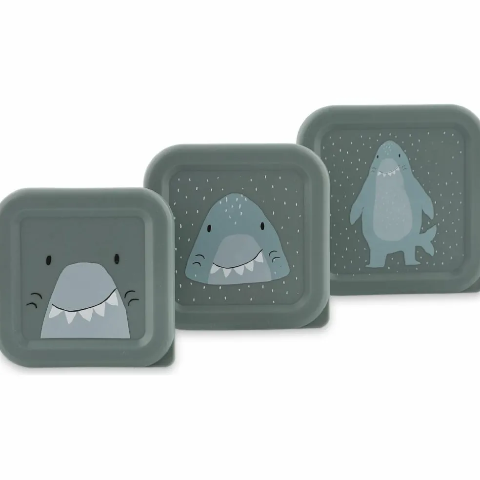 Lot de 3 boîtes à goûter Mr. Shark