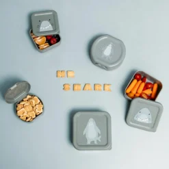 Lot de 3 boîtes à goûter Mr. Shark