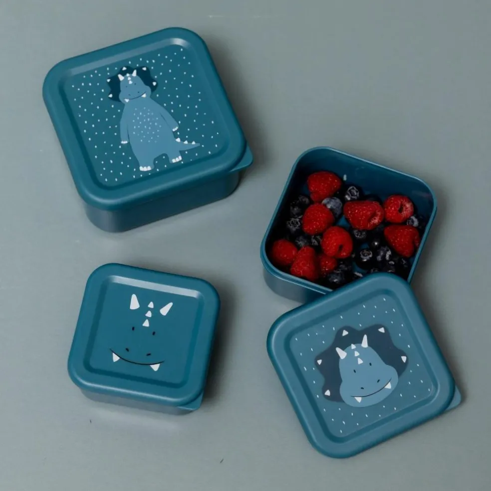 Lot de 3 boîtes à goûter Mr. Triceratops