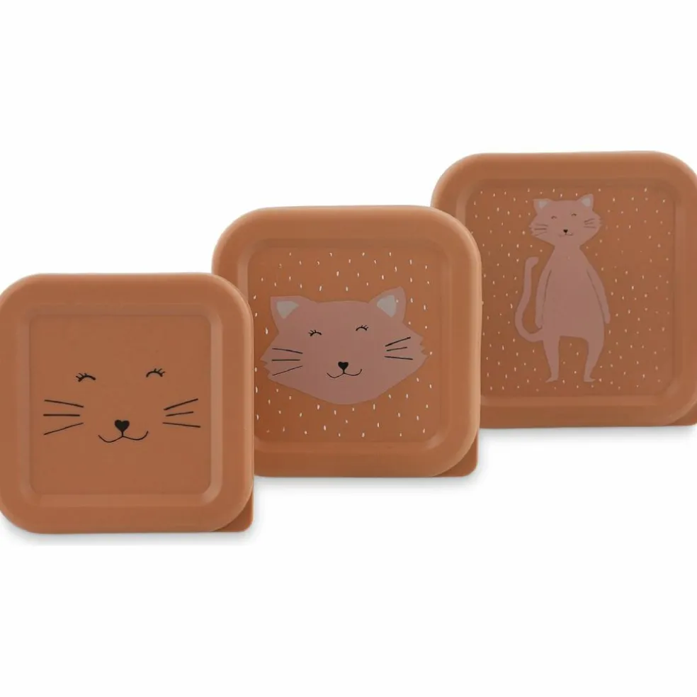 Lot de 3 boîtes à goûter Mrs. Cat