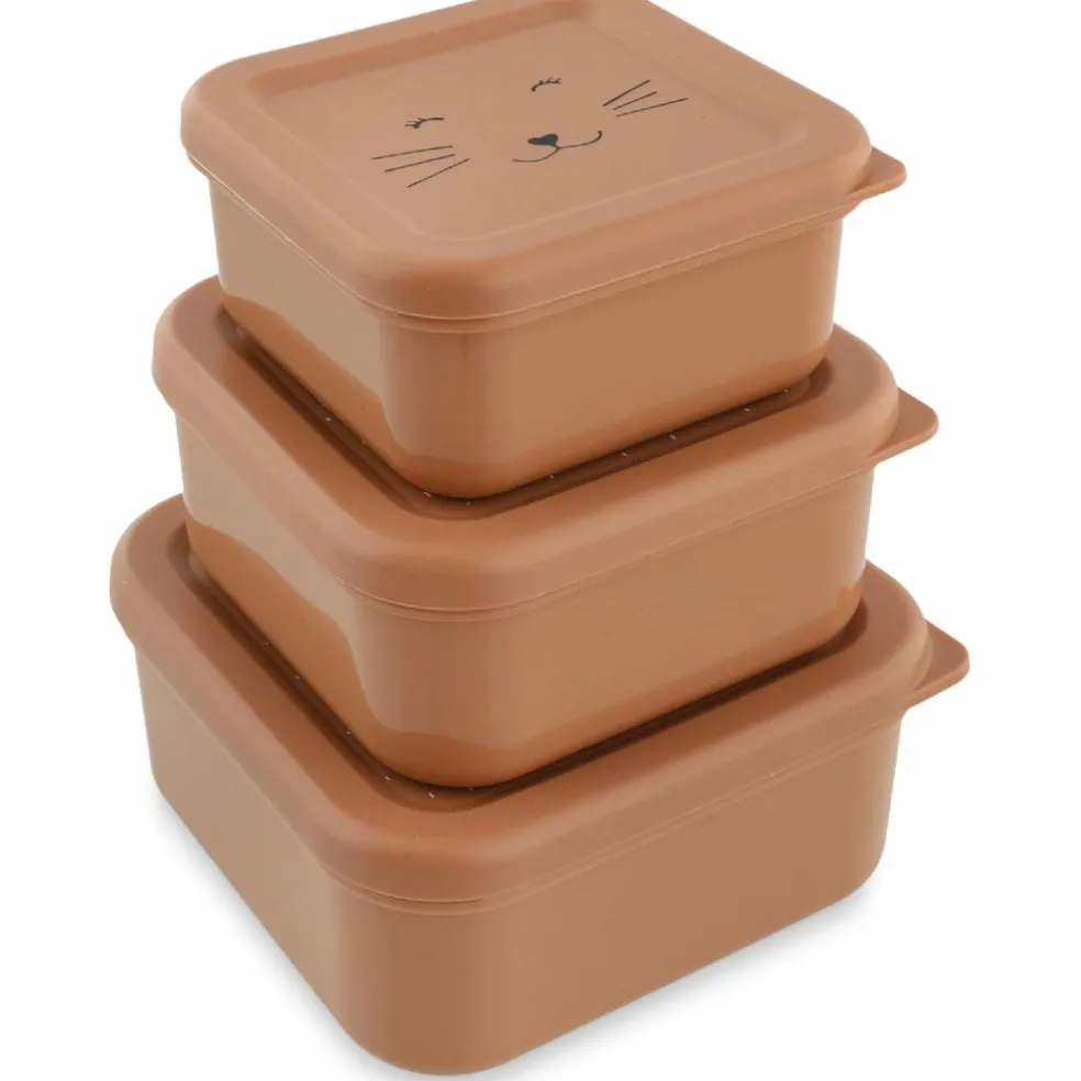 Lot de 3 boîtes à goûter Mrs. Cat