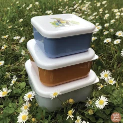 Lot de 3 boîtes à goûter Pierre Lapin