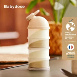 Lot de 4 boîtes doseuses Babydose Mineral Beige
