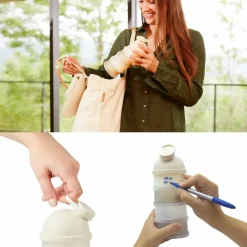 Lot de 4 boîtes doseuses Babydose Mineral Beige