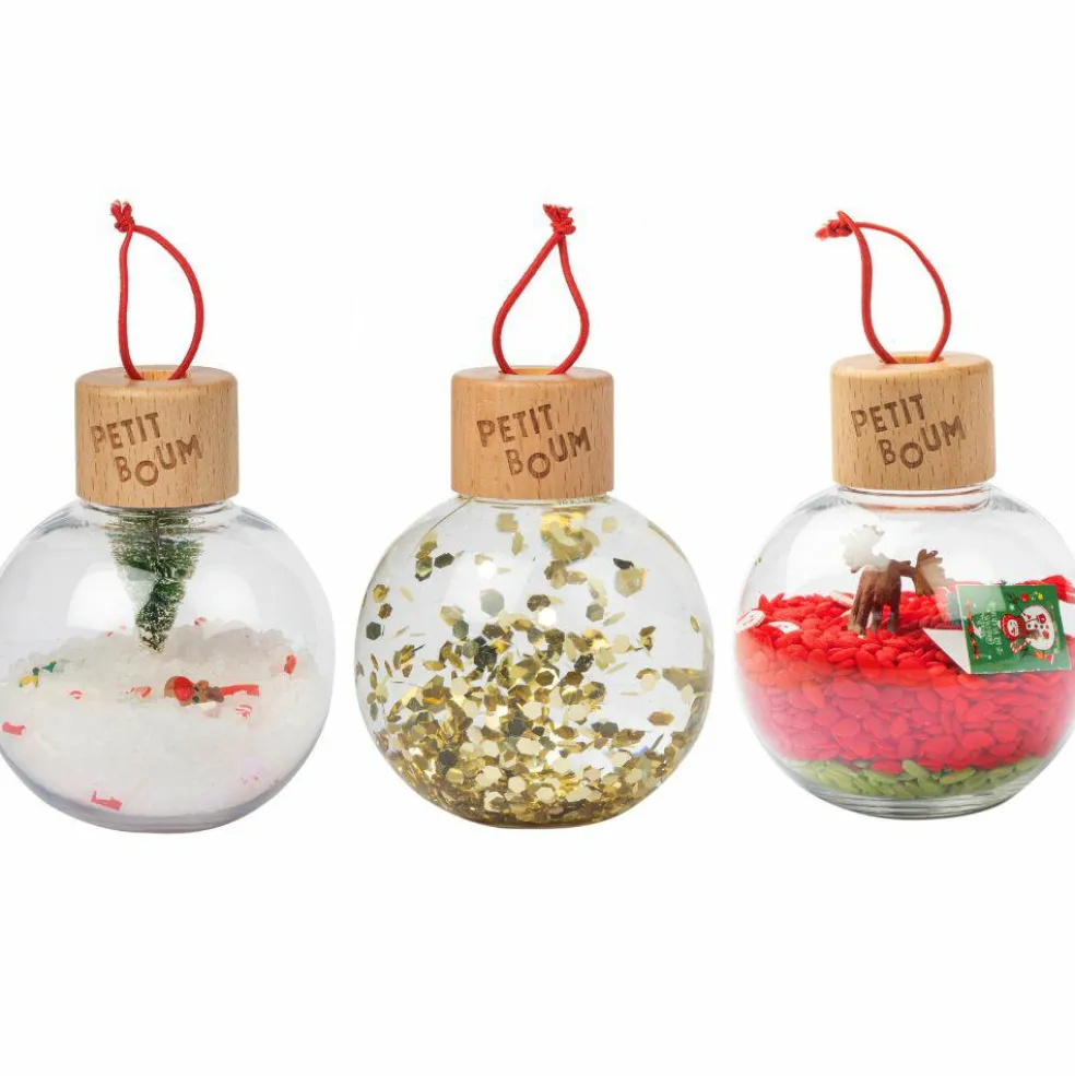 Lot de 3 boules de Noël sensorielles Christmas