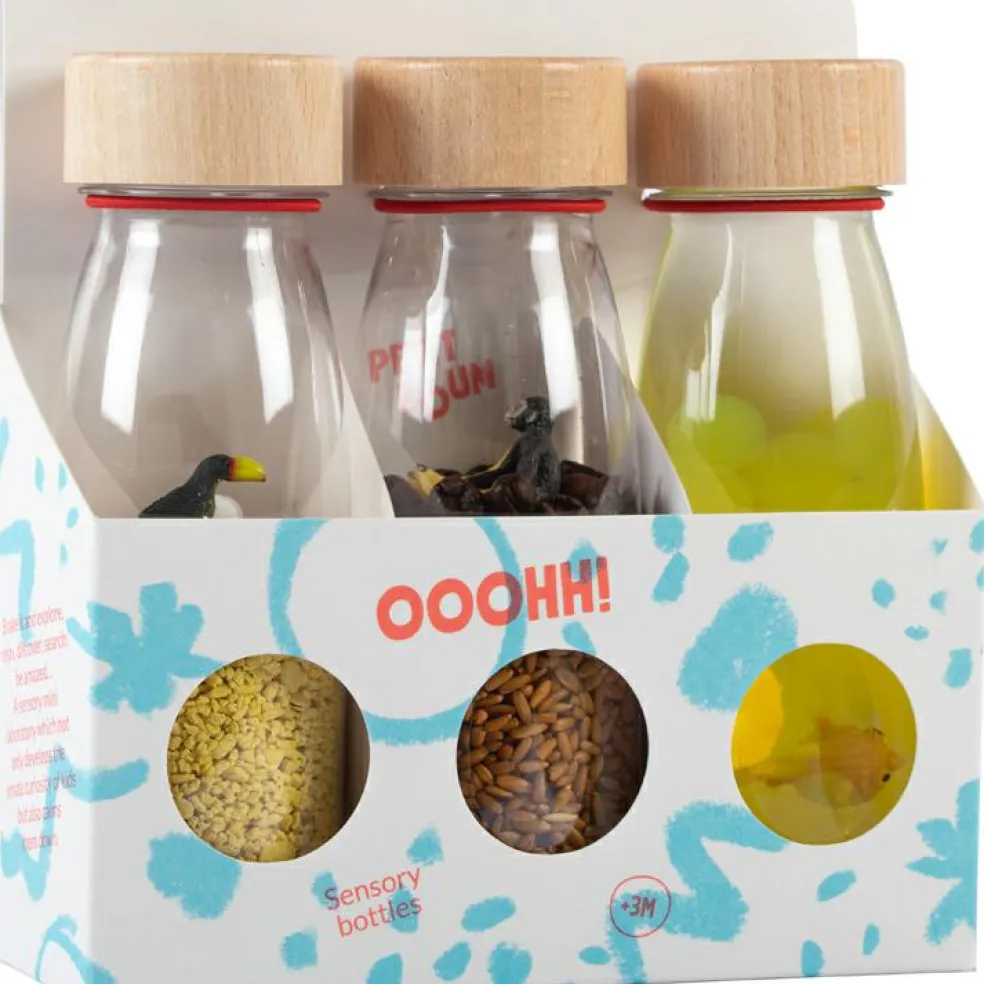 Lot de 3 bouteilles sensorielles Sound Tropical