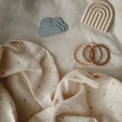 Lot de 3 bracelets de dentition Flower Rose-Blush-Shifting sand