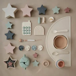 Lot de 2 brosses à dent à doigt Shifting sand-Cambridge blue