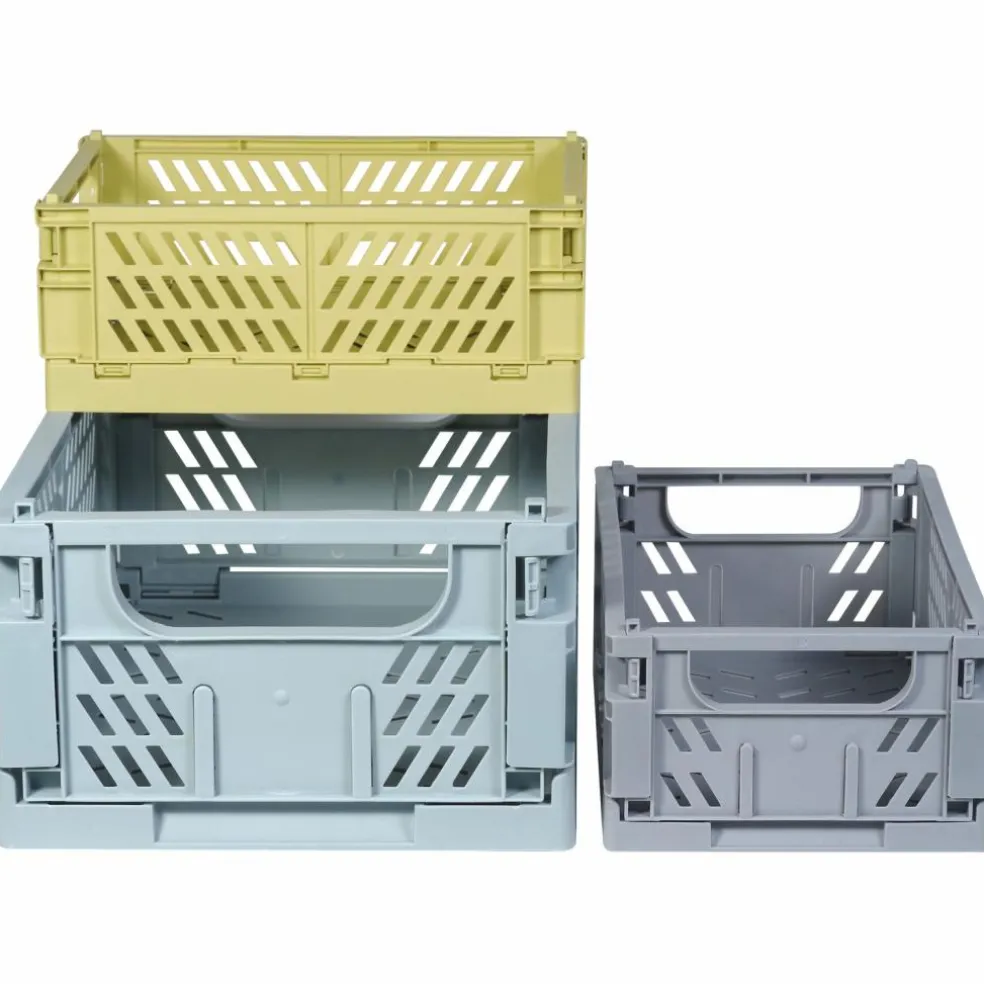 Lot de 3 caisses de rangement Ella