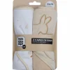 Lot de 2 capes de bain Lapin (70 x 70 cm)