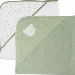 Lot de 2 capes de bain Ours (70 x 70 cm)