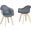 Lot de 2 chaises enfant Grey