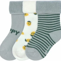 Lot de 3 chaussettes Terry Citron bleu clair (taille 12-15)
