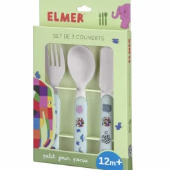 Lot de 3 couverts Elmer