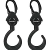Lot de 2 crochets 360° pour poussette