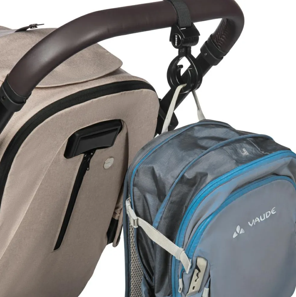 Lot de 2 crochets 360° pour poussette