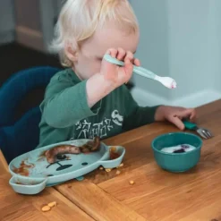 Lot de 3 cuillères à double embout Ourson