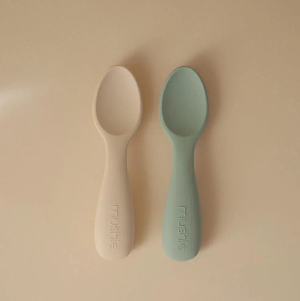 Lot de 2 cuillères bébé Blue-Shifting sand