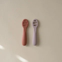 Lot de 2 cuillères d'apprentissage Rose-Soft Lilac