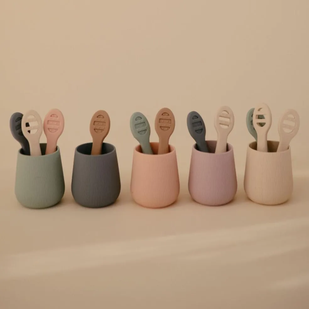 Lot de 2 cuillères d'apprentissage Natural-Shifting Sand