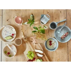 Lot de 4 cuillères Tiny Farmer mouton et oie naturel