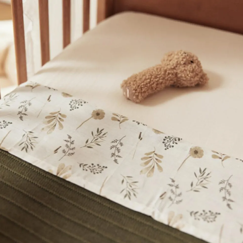 Lot de 2 draps housses blancs (60 x 120 cm)