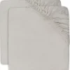 Lot de 2 draps housses de berceau Nougat (40 x 80 cm)