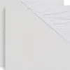 Lot de 2 draps housses de berceau blancs (40 x 80 cm)