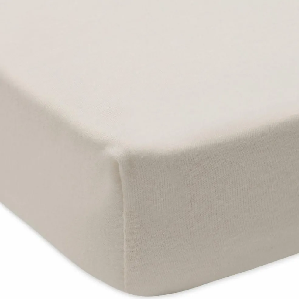 Lot de 2 draps housses en jersey Sea Green-Ivory (70 x 140 cm)