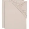 Lot de 2 draps housses en jersey Wild Rose (40 x 80 cm)