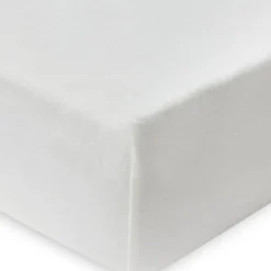 Lot de 2 draps housses en coton Ivory-Nougat (60 x 120 cm)