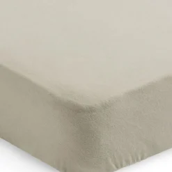 Lot de 2 draps housses en coton Nougat (60 x 120 cm)