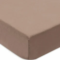 Lot de 2 draps housses en jersey Milky Coffee-Ivory (40 x 80 cm)