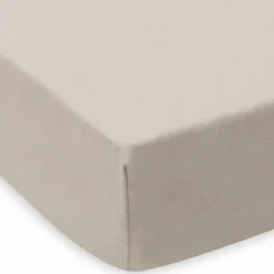 Lot de 2 draps housses en jersey Oatmeal-Sandy (70 x 140 cm)