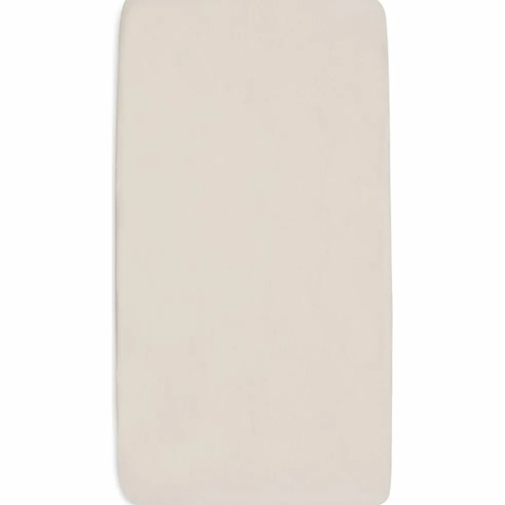 Lot de 2 draps housses en jersey Oatmeal-Sandy (70 x 140 cm)