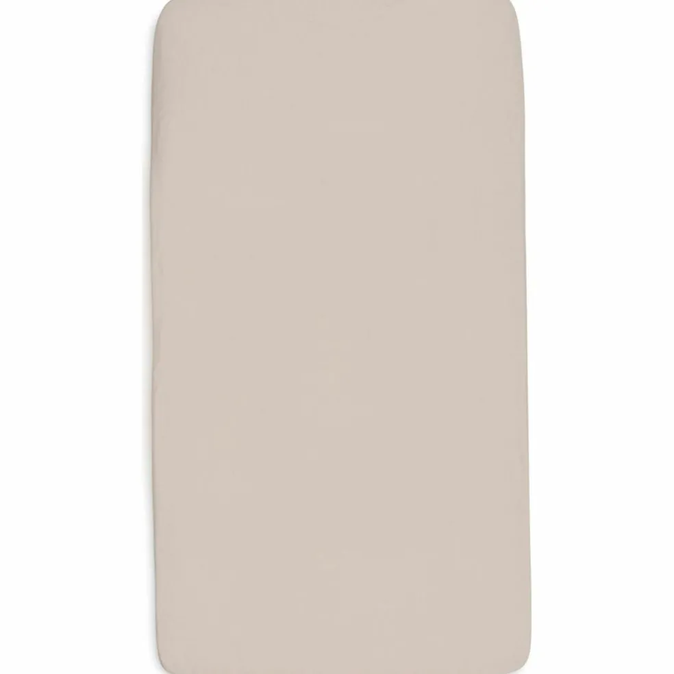 Lot de 2 draps housses en jersey Oatmeal-Sandy (70 x 140 cm)