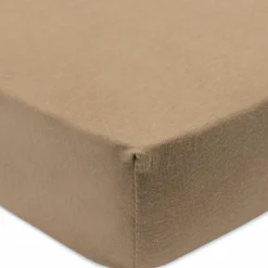 Lot de 2 draps housses en jersey Wild Rose-Biscuit (40 x 80 cm)