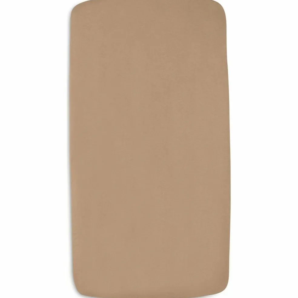 Lot de 2 draps housses en jersey Wild Rose-Biscuit (40 x 80 cm)